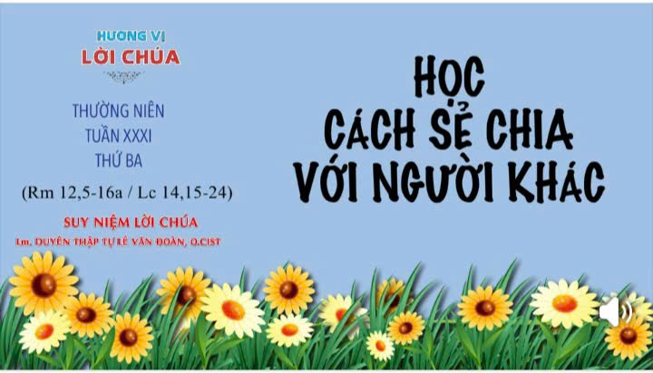 Hương vị Lời Chúa hôm nay